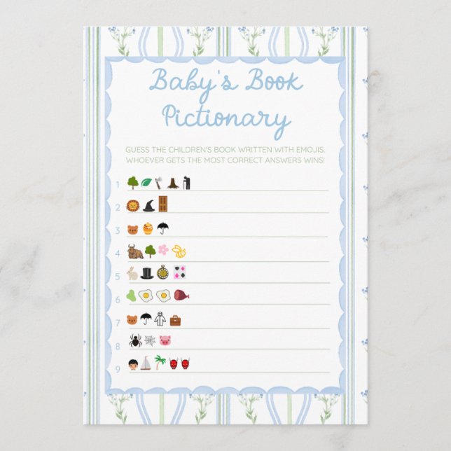 Silly Little Goose Baby Shower Game (Vorderseite)