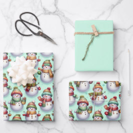 Silly Snowmen Geschenkpapier Set