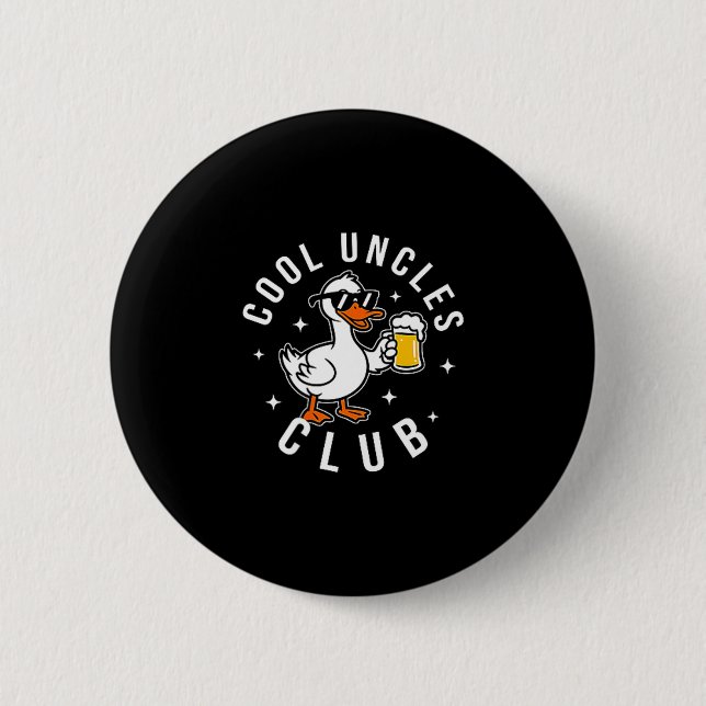 Silly Uncle Goose Cool Uncles Club Shirt Men Uncle Button (Vorderseite)