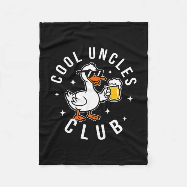 Silly Uncle Goose Cool Uncles Club Shirt Men Uncle Fleecedecke (Vorderseite)