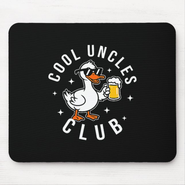 Silly Uncle Goose Cool Uncles Club Shirt Men Uncle Mousepad (Vorne)