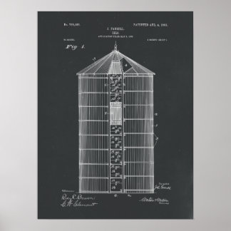Silo Patent Print Poster