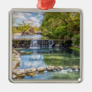 Siloam Springs Sager Wasserfall Premium Ornament Aus Metall