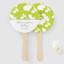 Silohuette Lemon Lime Green Wedding Round