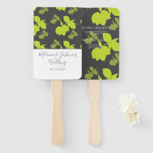 Silohuette Zitronen-Limonen-Hochzeit Fächer