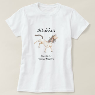 Silubhra Das Silver Horned Unicorn T-Shirt-Shirt T-Shirt