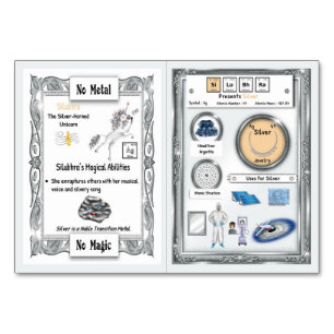 Silubhra - Silver Horn Einhorn Trading Card Tischnummer