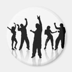 Silueta de baile magnet