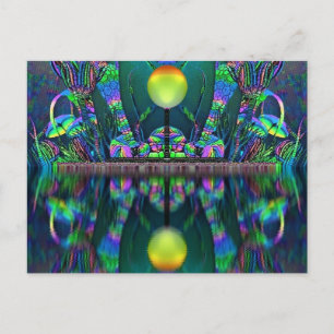 Silurian Globe Fantasy Art Post Card Postkarte