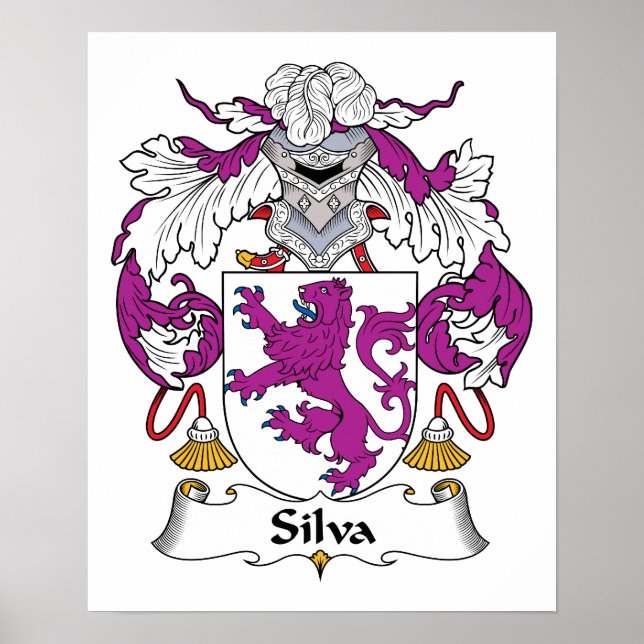 Silva Familienwappen Poster (Vorne)