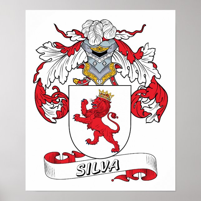Silva Familienwappen Poster (Vorne)