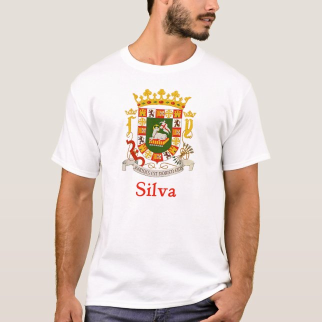 Silva-Schild von Puerto Rico T-Shirt (Vorderseite)