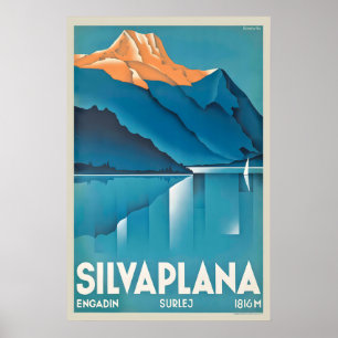 Silvaplana Engadin Surlej Schweizer Alpen Schweiz Poster
