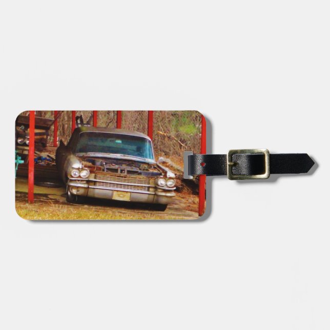 Silver 1963 Sadan Deville Gepäckanhänger (Vorderseite horizontal)