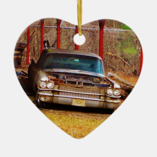 Silver 1963 Sadan Deville Keramik Ornament (Vorne)