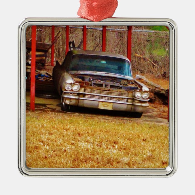 Silver 1963 Sadan Deville Silbernes Ornament (Vorne)