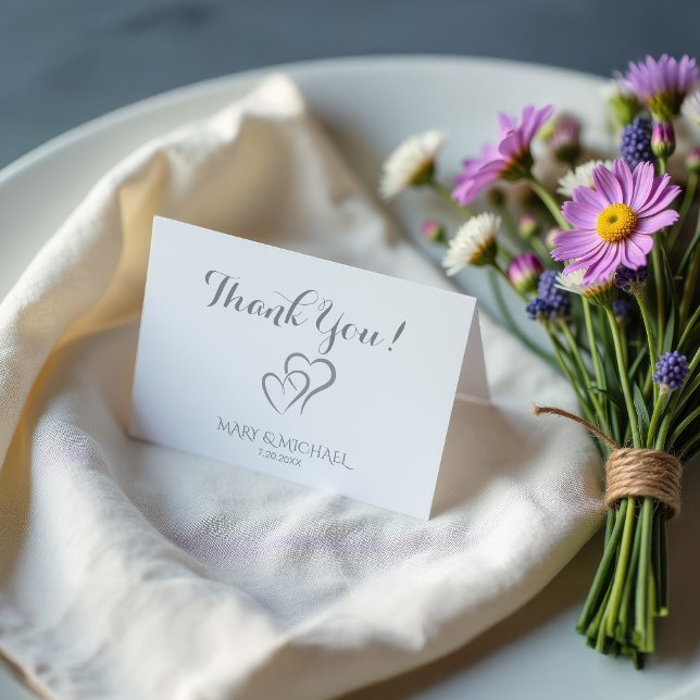 Silver 25. Jubiläum mit Herz Dankeskarte (Von Creator hochgeladen)