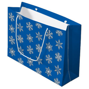 Silver 3-D Schneeflocken, benutzerdefinierbarer Hi Große Geschenktüte