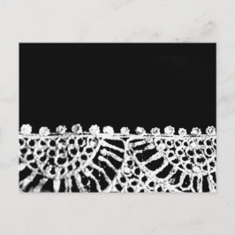 Silver Abaya Pattern Einladungspostkarte