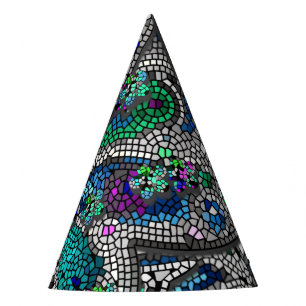 Silver Accents Mosaic Art Plektrum Partyhütchen