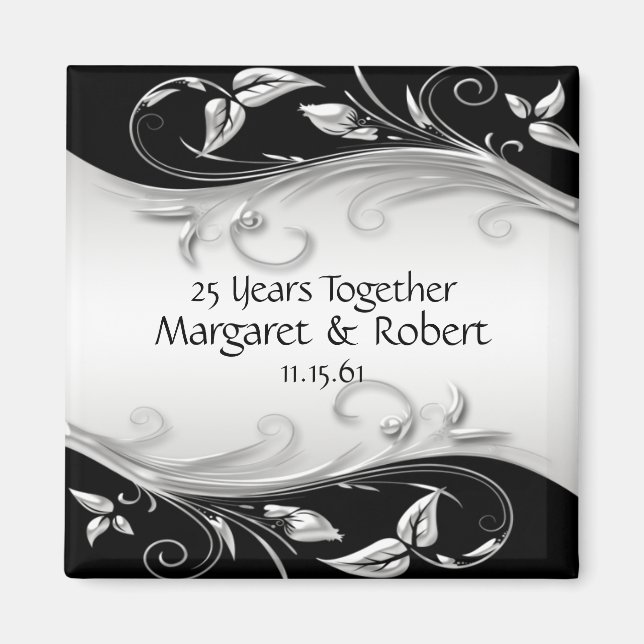 Silver and Black 25. Jubiläum Magnet (Vorne)