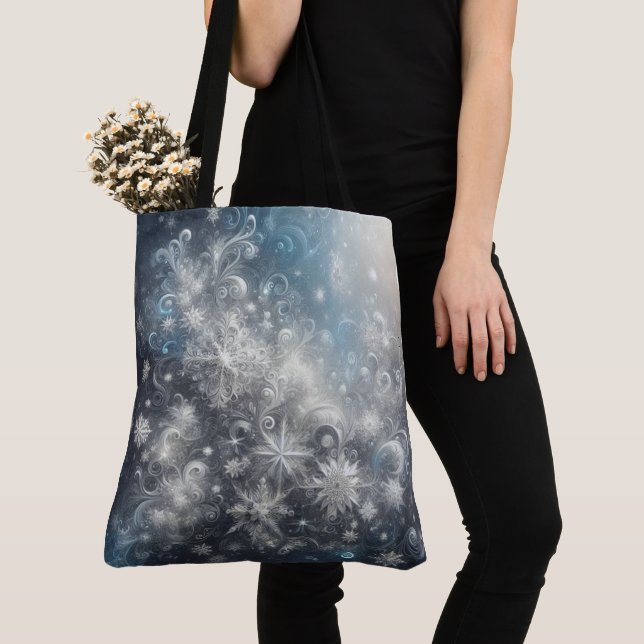 Silver and Blue Snowflake Winter (Von Nahem)