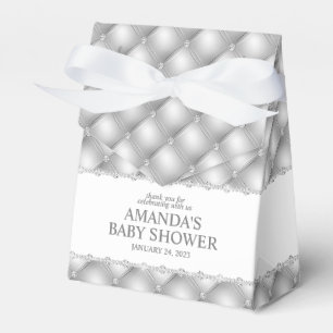 Silver and Diamonds Tufted Glamour Geschenkschachtel