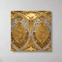 Silver and Gold Art Deco Muster