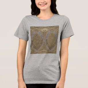 Silver and Gold Art Deco Muster Tri-Blend Shirt
