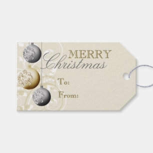 Silver and Gold Festivals Weihnachten Geschenkanhänger