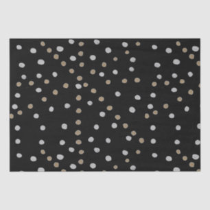 Silver and Gold Polka Dots Seidenpapier