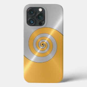 Silver and Gold Stainless Shiny Metal Look Case Ma