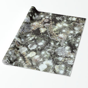 'Silver and Gold' Weihnachtsgeschenke Geschenkpapier