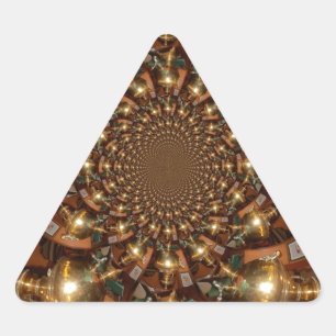 Silver and GoldElegante Teekultur - Vintag Samov Dreieckiger Aufkleber