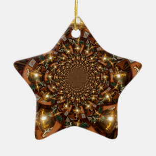 Silver and GoldElegante Teekultur - Vintag Samov Keramik Ornament