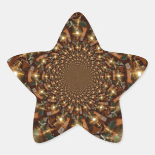 Silver and GoldElegante Teekultur - Vintag Samov Stern-Aufkleber