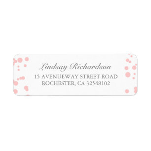 Silver and Pink Confetti Elegante Wedding