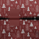 Silver and Red Christmas Tree Forest Pattern Seidenpapier<br><div class="desc">Dekorieren Sie Ihre Weihnachtsgeschenke mit diesem bezaubernden Weihnachtswaschpapier in Rot und Weiß. Das Gewebe hat einen Wald aus silbernen Imitaten,  der auf einem roten Hintergrund die Bäume umhüllt. Eine großartige personalisierte Touch für Ihre saisonale Urlaubsatmosphäre!</div>
