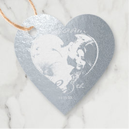 Silver Anniversary Heart Frame 2 Foto Geschenkanhänger