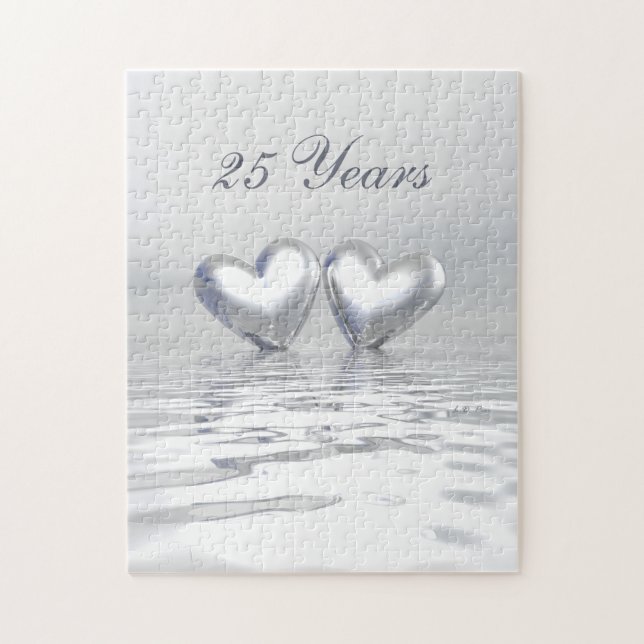Silver Anniversary Hearts Puzzle (Vertikal)