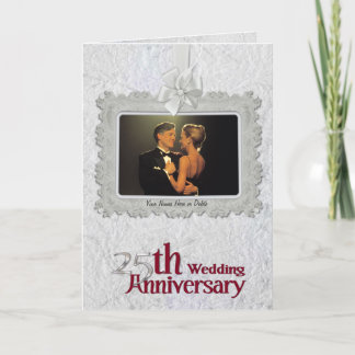 Silver Anniversary - Wide Foto Window Einladung