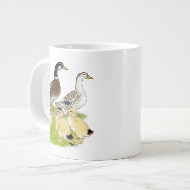 Silver Appleyard Family Jumbo-Tasse (Vorderseite Links)