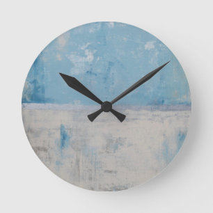 Silver Aura Runde Wanduhr