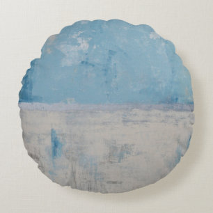 Silver Aura Rundes Kissen