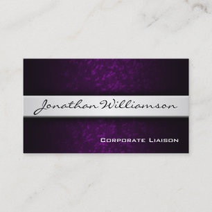 Silver Band Moderne Berufliche Visitenkarte