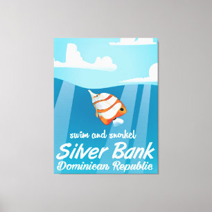 Silver Bank Dominikanische Republik Schnorchel Rei Leinwanddruck