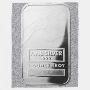 SILVER BAR Fleece Blanket
