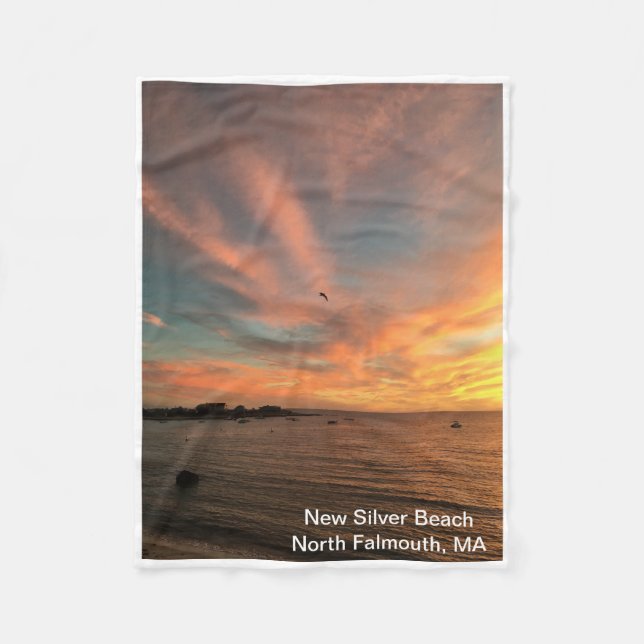 Silver Beach Fleece Blanket, 30" x 40" (Vorderseite)