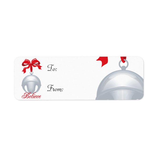 Silver Bell Glaube Geschenketikett (Vorne)