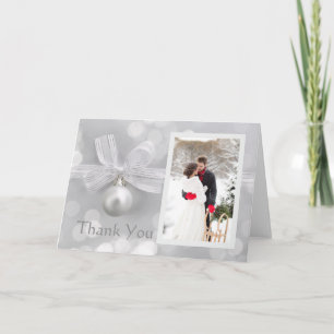 Silver Bell Wedding Foto Vielen Dank Dankeskarte